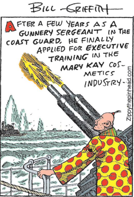 Handwriting OCR: BILL -GRIFFITH AFTER A FEW YEARS AS A GUNNERY SERGEANT IN THE COAST GUARDHE FINALLY APPLIED FOR EXECUTIVE TRAINING IN THE MARY KAY COS- METICS INDUSTRY- Zippythepinhead.com BILL -GRIFFITH AFTER A FEW YEARS AS A GUNNERY SERGEANT IN THE COAST GUARDHE FINALLY APPLIED FOR EXECUTIVE TRAINING IN THE MARY KAY COS- METICS INDUSTRY- Zippythepinhead.com