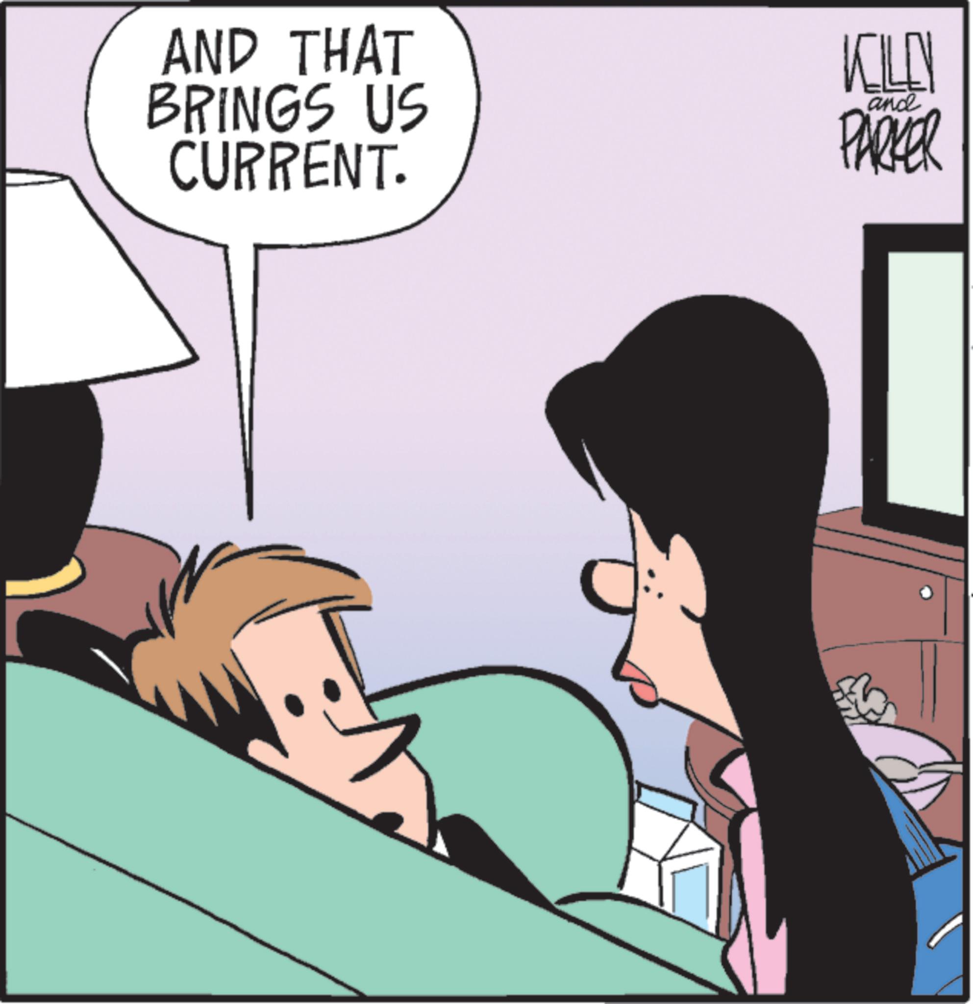 Photo caption OCR: AND THAT BRINGS US CURRENT. KILEN and PARKER AND THAT BRINGS US CURRENT . KILEN and PARKER
