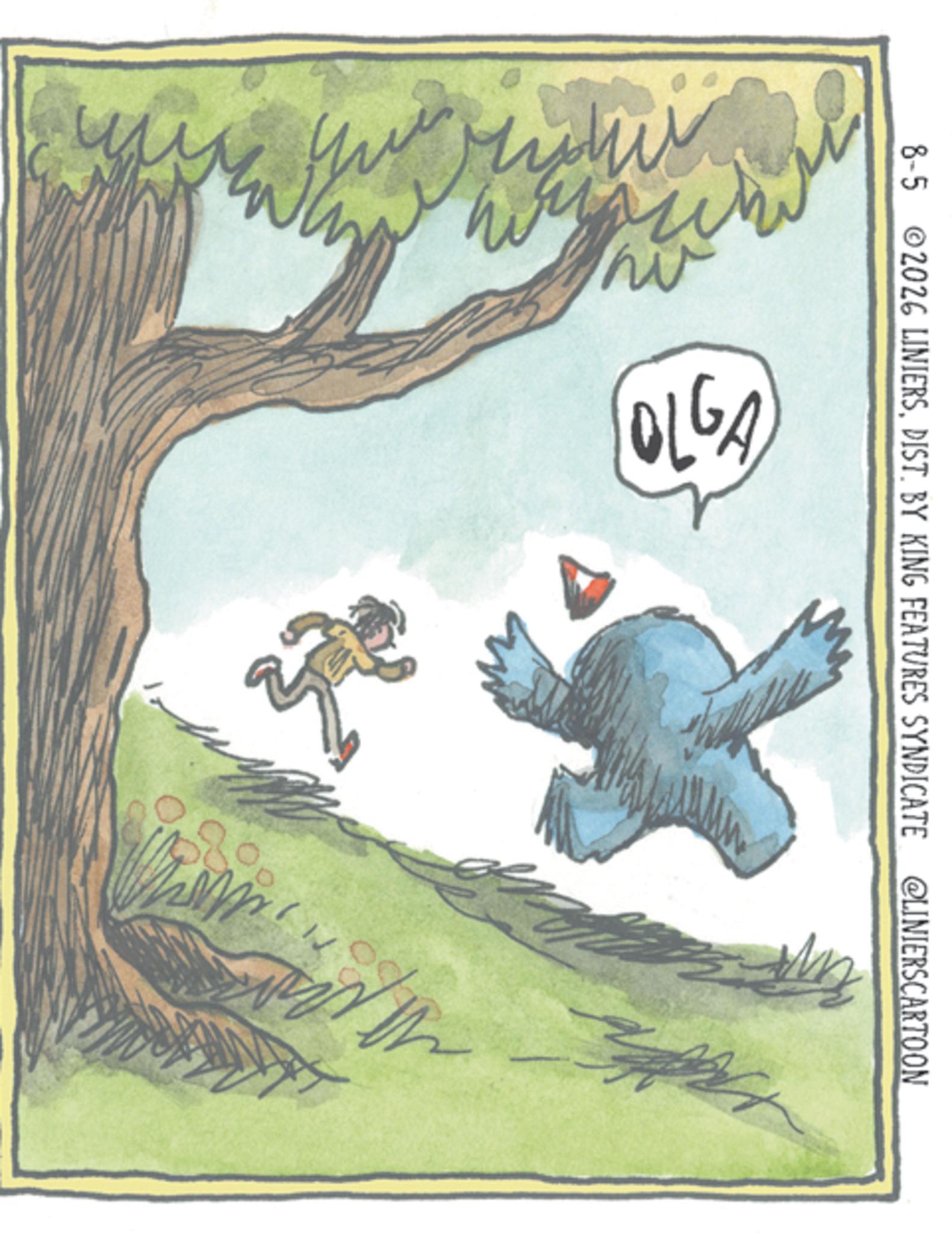 Fiction OCR: ww 8-5 2026 LINIERSDIST. BY KING FEATURES SYNDICATE @LINIERSCARTOON M ? ???? ww 8-5 2026 LINIERSDIST . BY KING FEATURES SYNDICATE @LINIERSCARTOON M ? ????