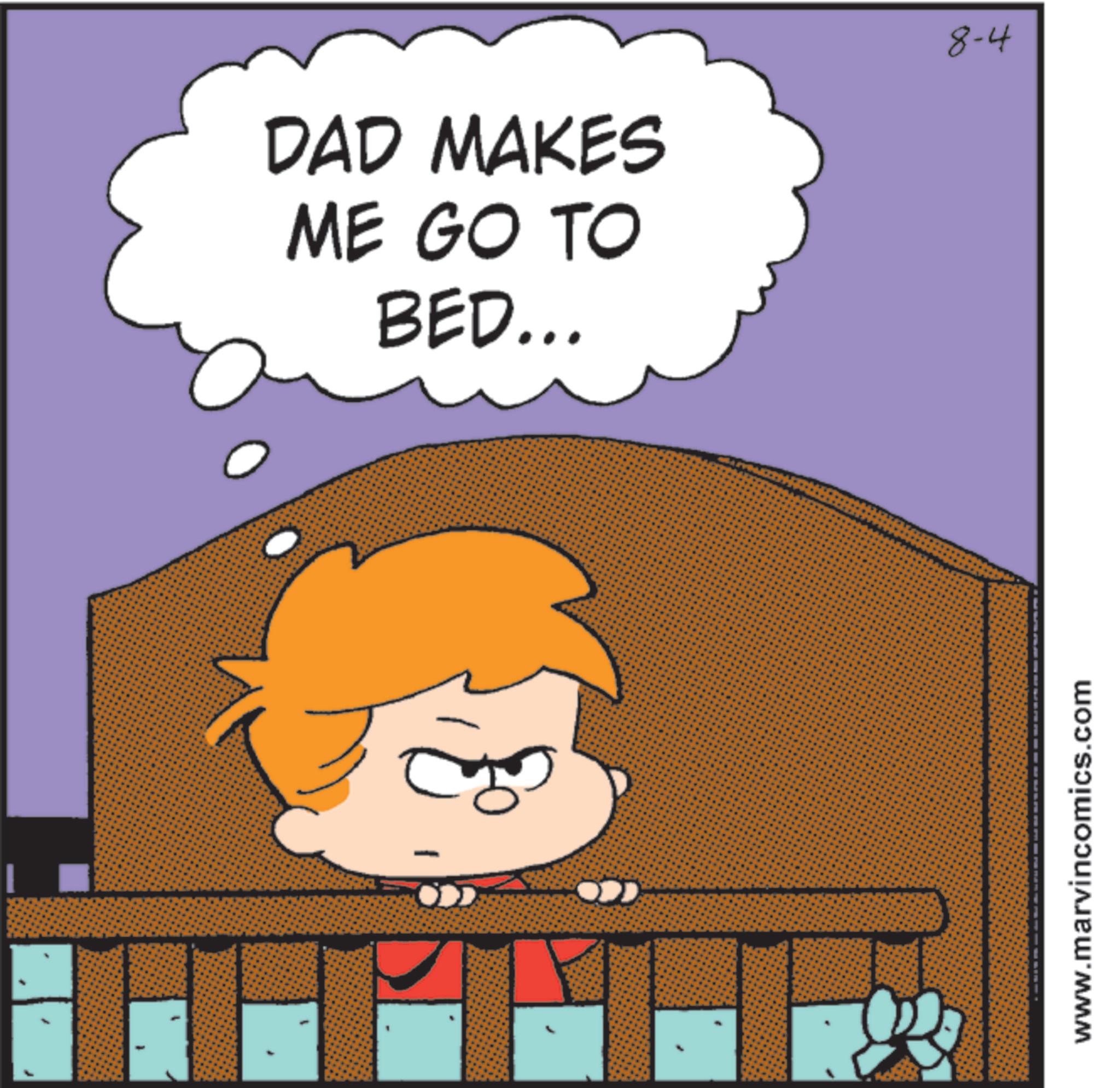 Fiction OCR: DAD MAKES ME GO TO BED... www.marvincomics.com 8-4 DAD MAKES ME GO TO BED ... www.marvincomics.com 8-4