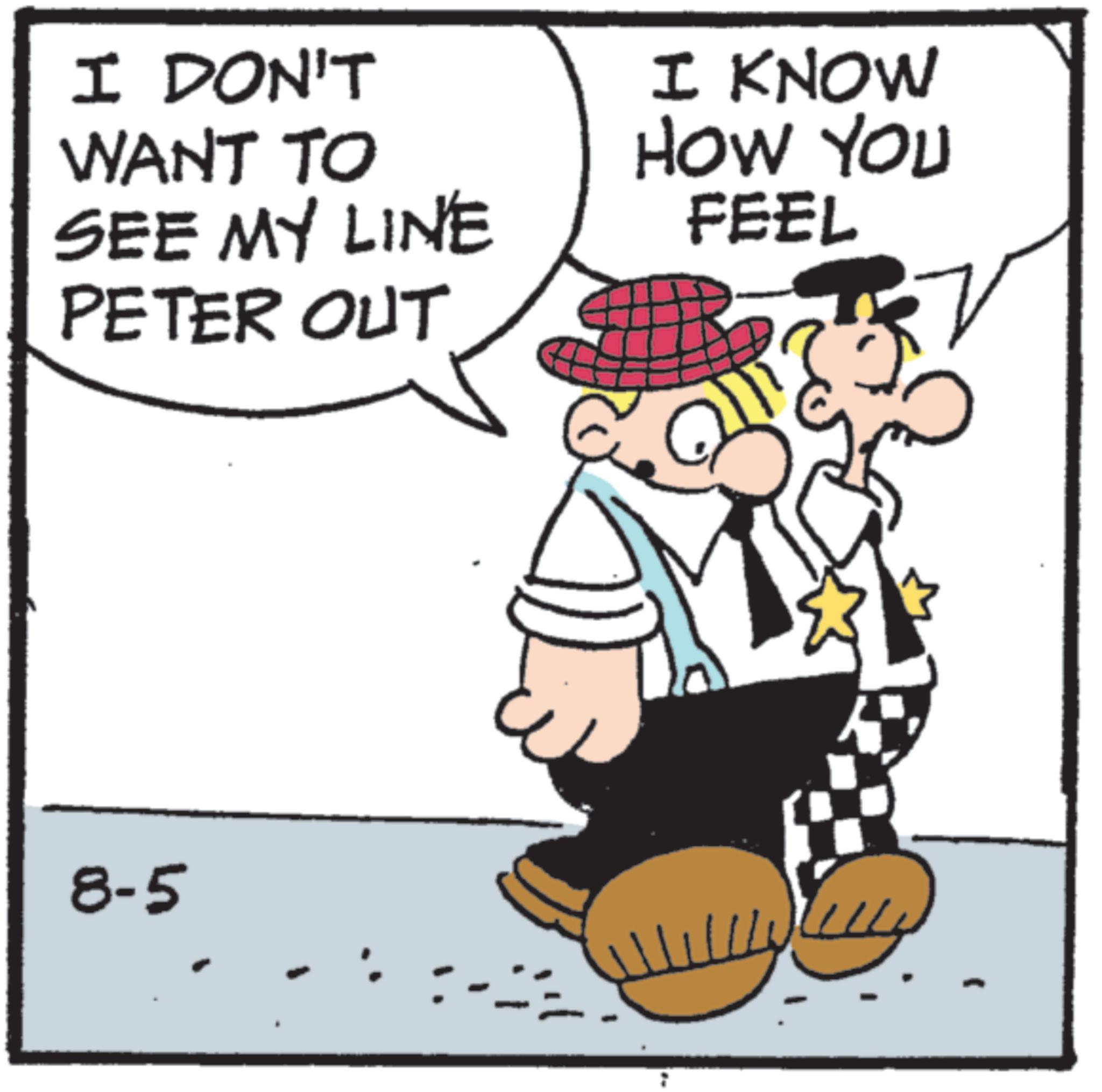 Sun hat OCR: I DON'T WANT TO SEE MY LINE PETER OUT I KNOW HOW YOU FEEL 8-5 I DON'T WANT TO SEE MY LINE PETER OUT I KNOW HOW YOU FEEL 8-5