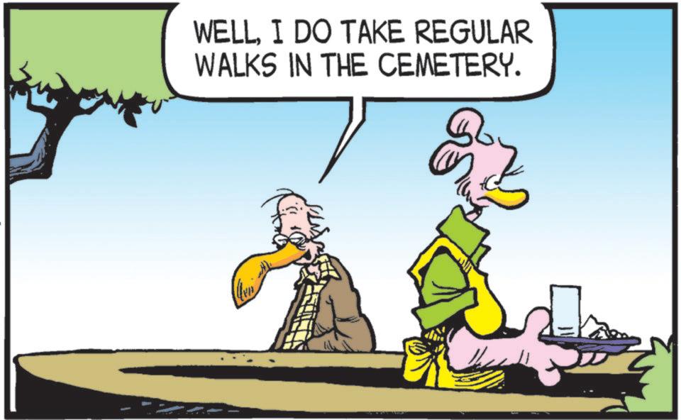 Graphics OCR: WELLI DO TAKE REGULAR WALKS IN THE CEMETERY. WELLI DO TAKE REGULAR WALKS IN THE CEMETERY .