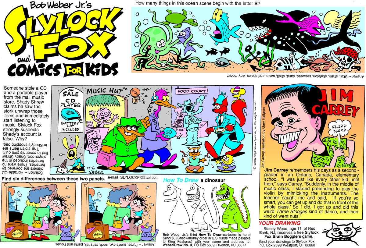 Slylock Fox Comic Strip 1998-12-27 | Comics Kingdom