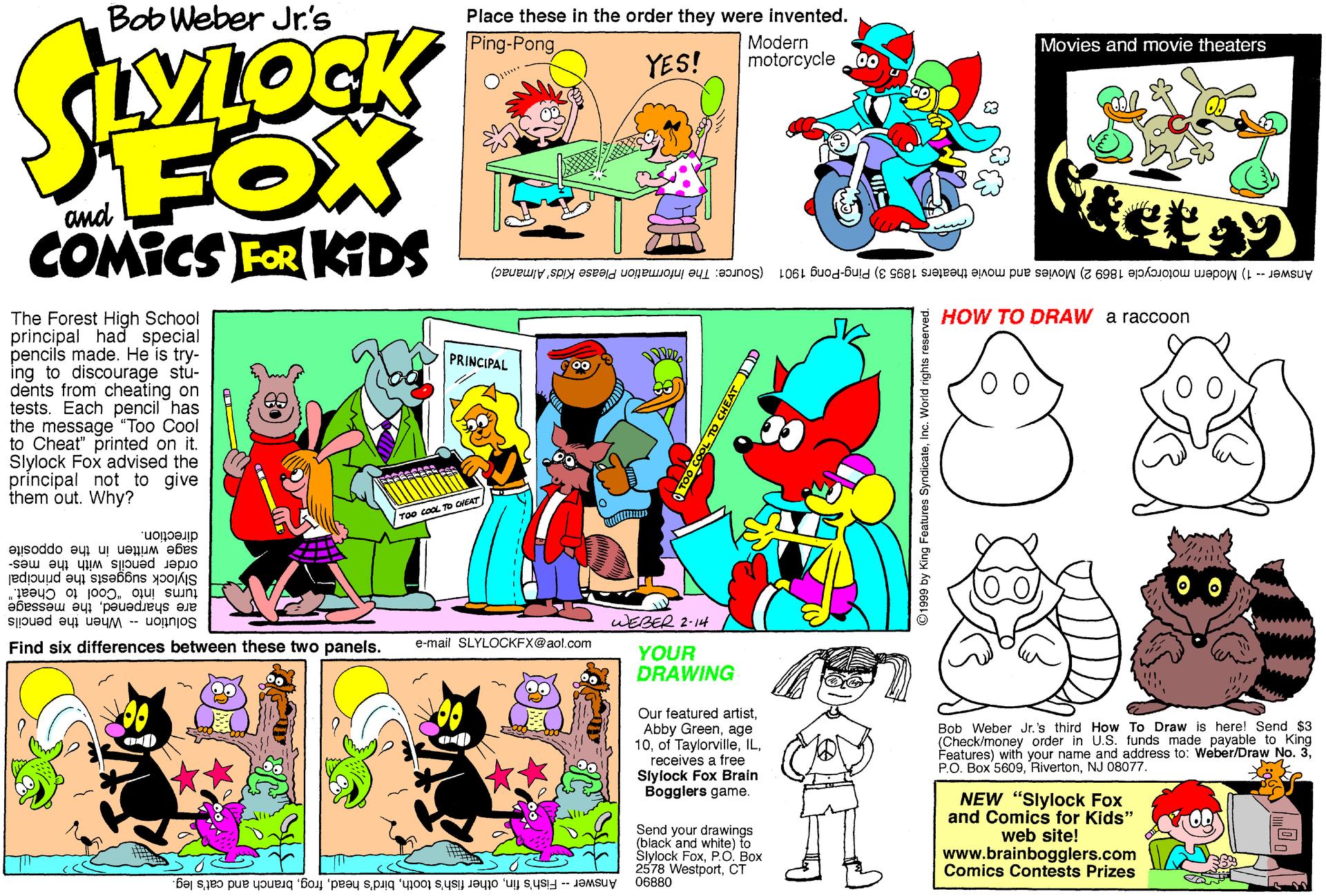 Slylock Fox Comic Strip 1999-02-14 | Comics Kingdom