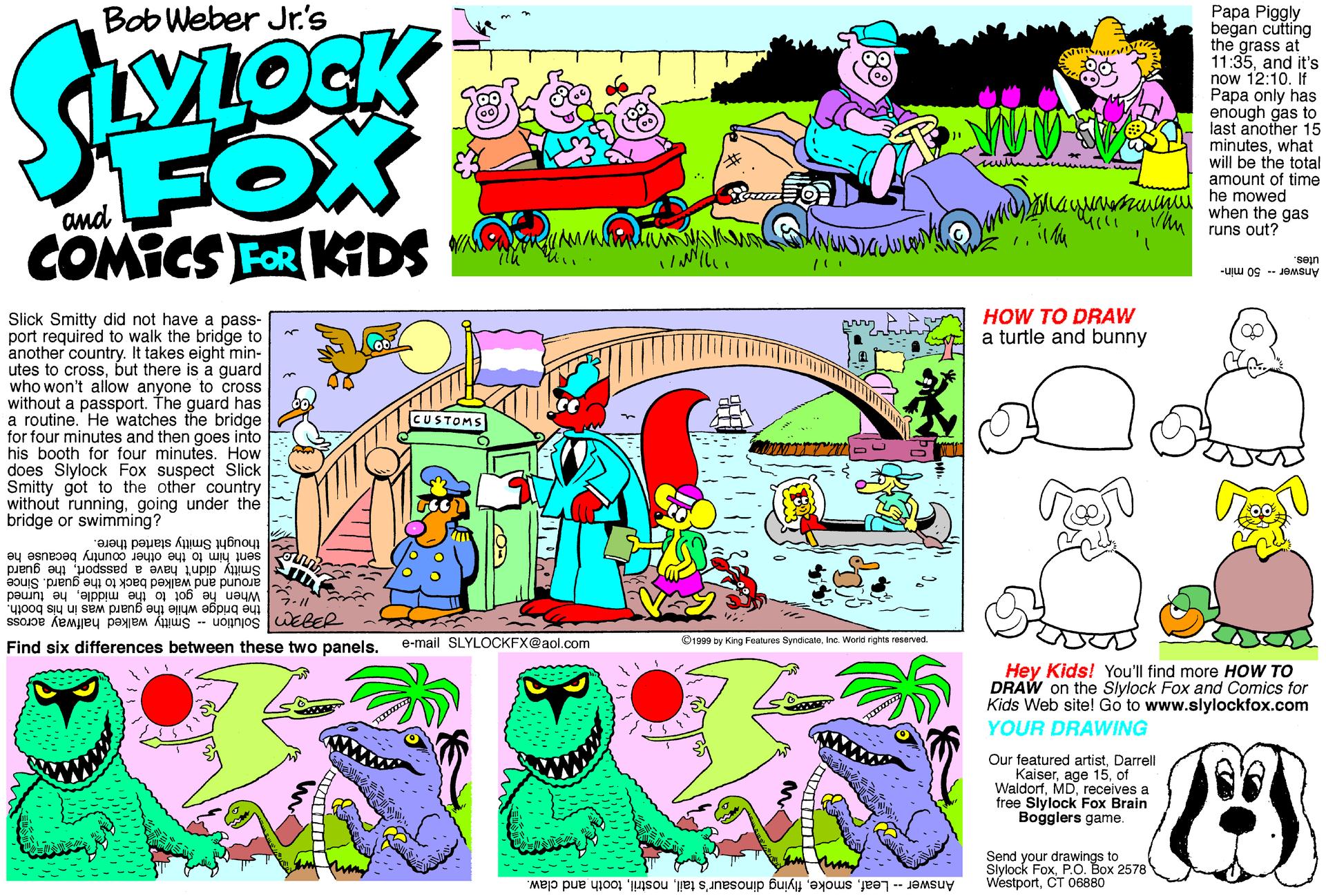 Slylock Fox Comic Strip 1999-08-01 | Comics Kingdom