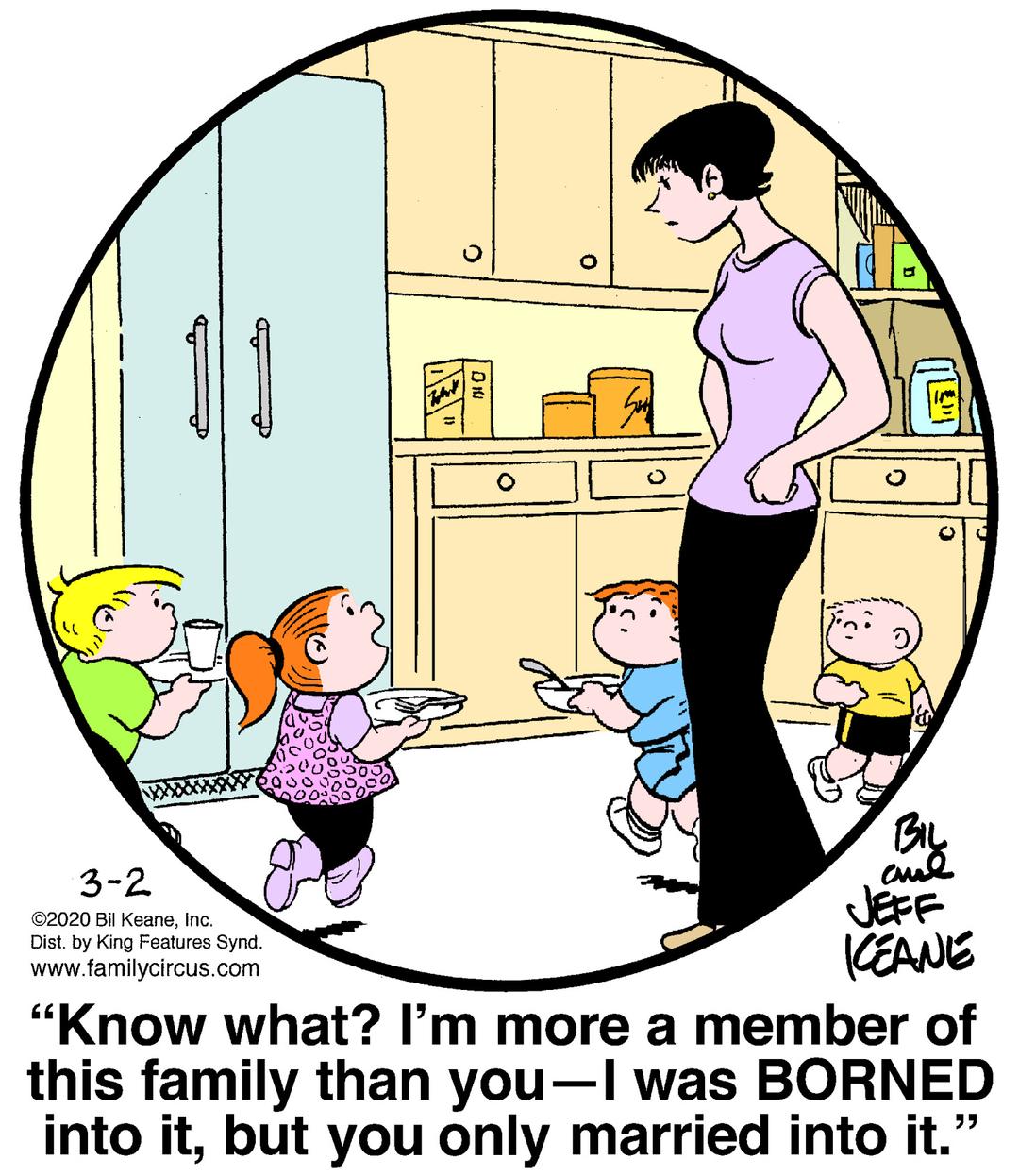 The Family Circus Comic Strip 2020-03-02 | Comics Kingdom