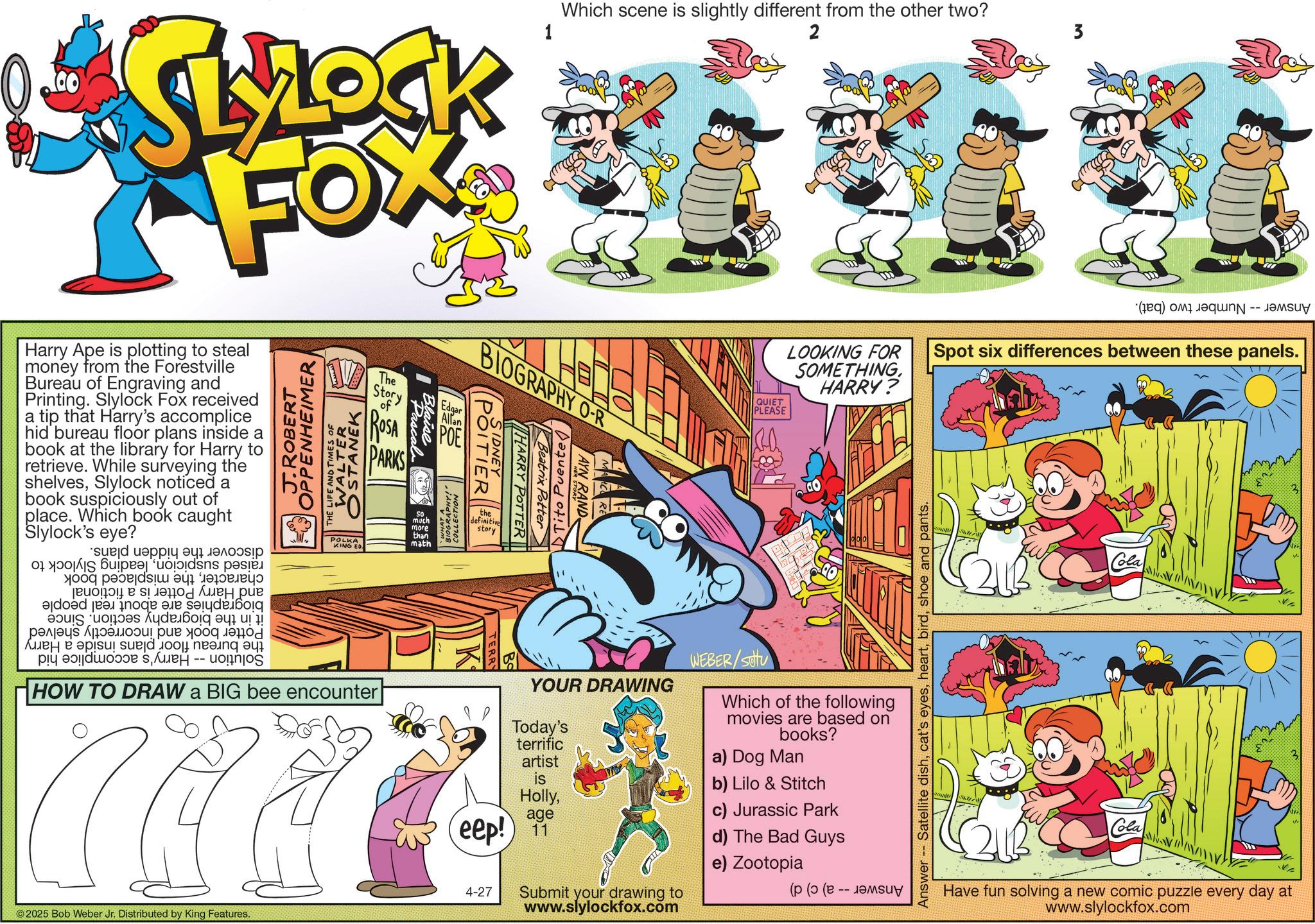 Slylock Fox Comic Strip 2025-04-27 | Comics Kingdom